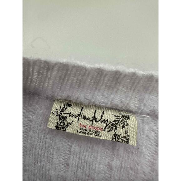 Free People Around The Clock Lavender Oversized Rib Sweater Women Size XS - Picture 6 of 10